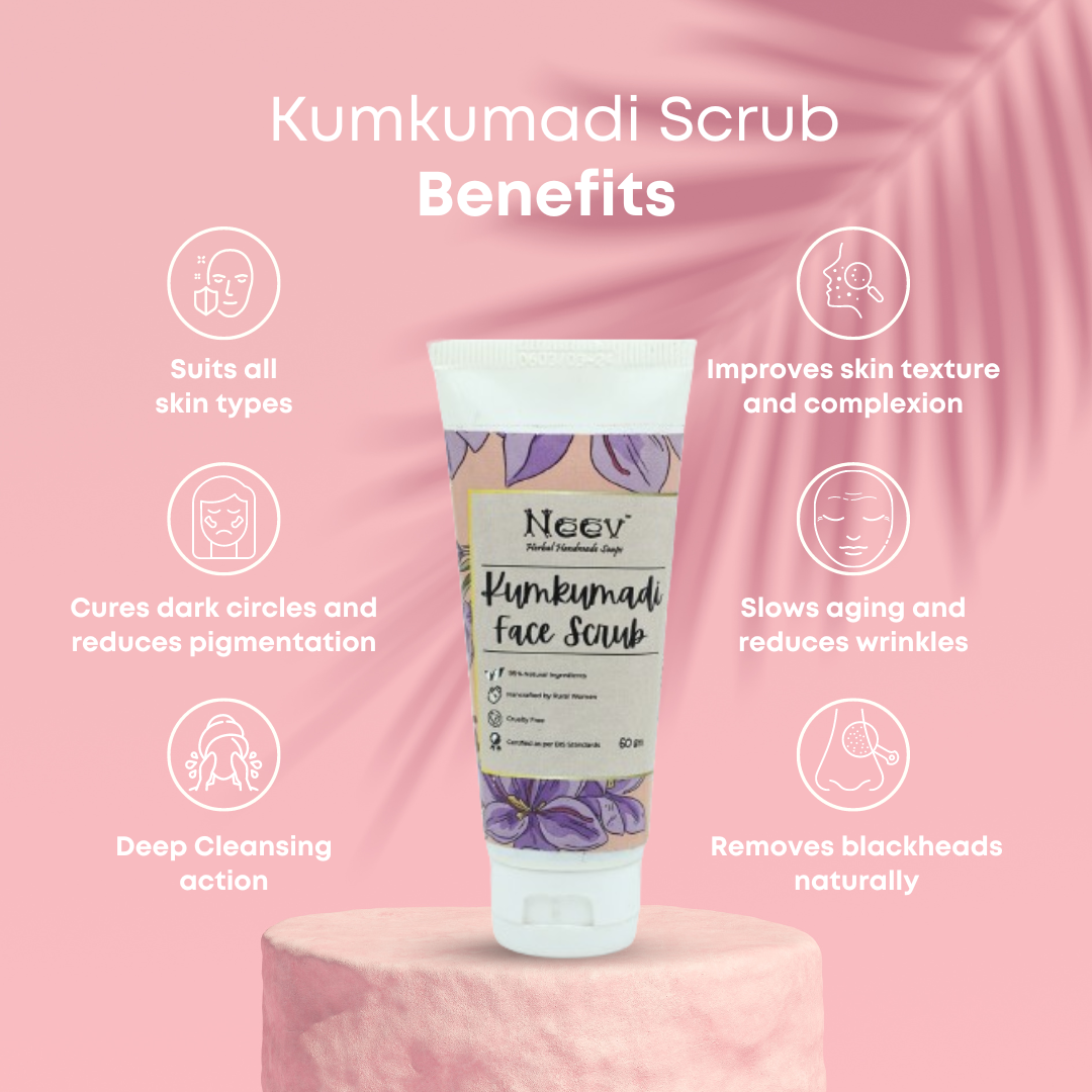 KUMKUMADI FACE SCRUB WITH MASOOR MANJISHTHA