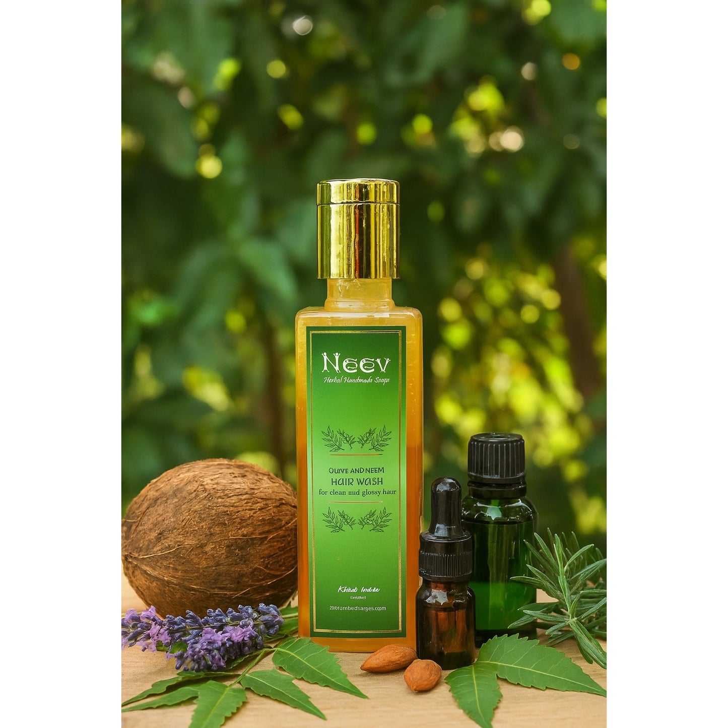 Olive Neem Hair Wash - For Clean and Glossy Hair