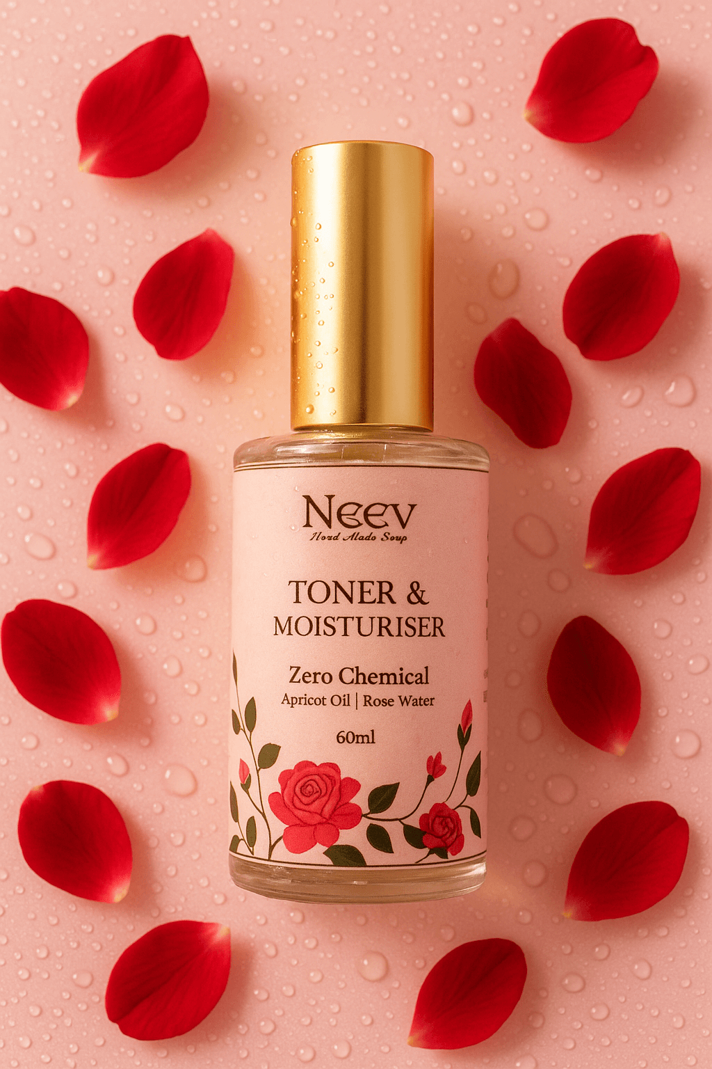 ORGANIC & CHEMICAL FREE ORGANIC ROSE WATER TONER