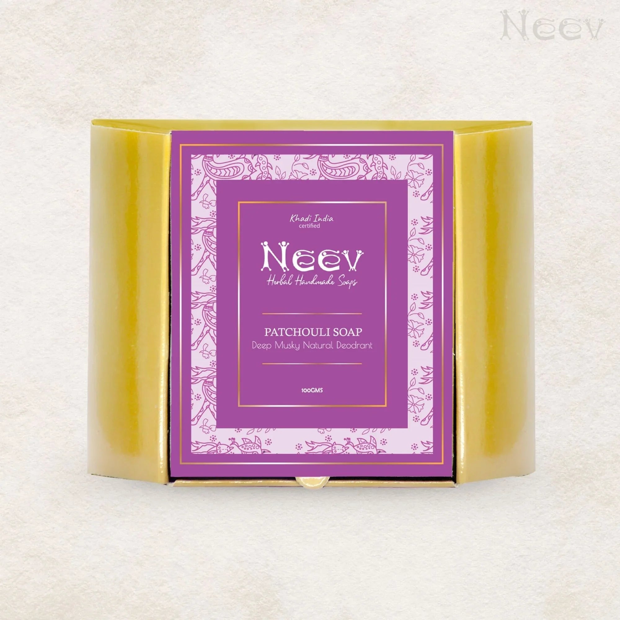 Patchouli Handmade Soap – Natural Deodorant for All Skin | Neev