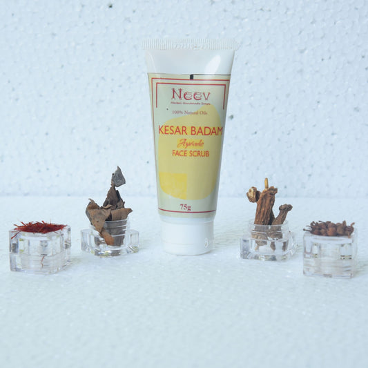 ANTI AGEING KESAR BADAM FACE SCRUB WITH AYURVEDIC HERBS