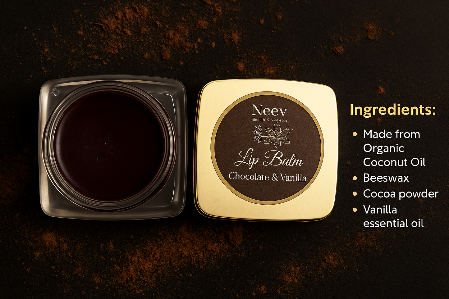 LIP BALM CHOCOLATE & VANILLA