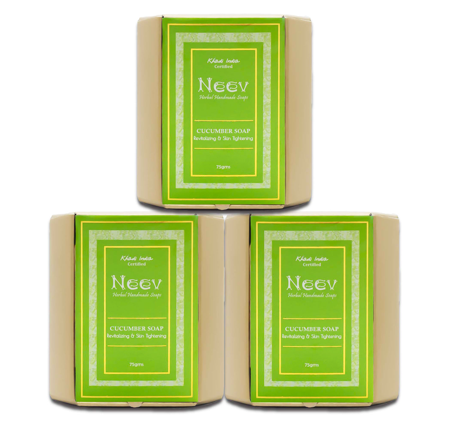CUCUMBER SOAP REVITALIZING AND SKIN TIGHTENING - SET OF 3
