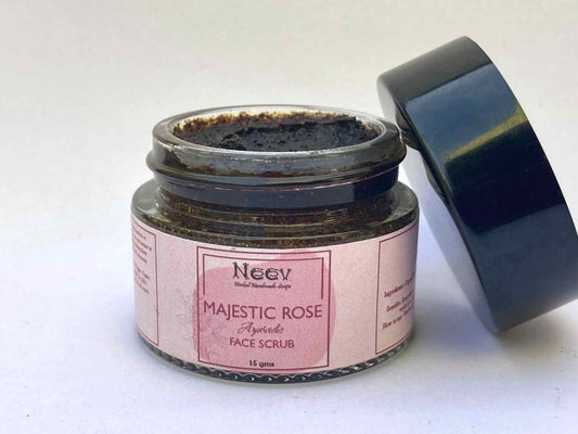 ROSE MANJESTIC GLOW FACE SCRUB WITH ROSE PETALS