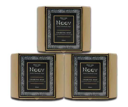 Neev Charcoal Soap - Set of 3