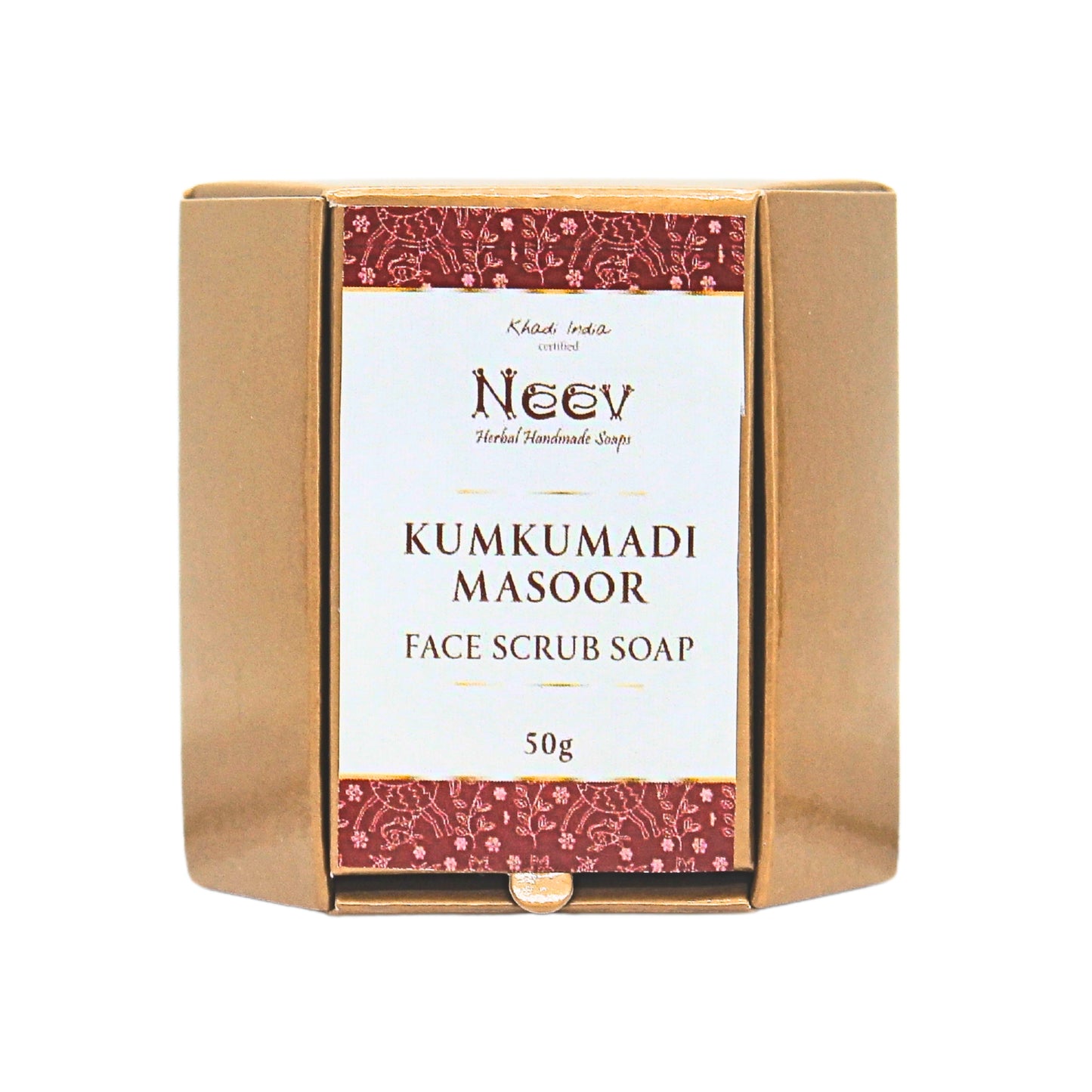 Kumkumadi Masoor Face Scrub Soap– Brightens and Smoothens Skin for a Radiant Glow