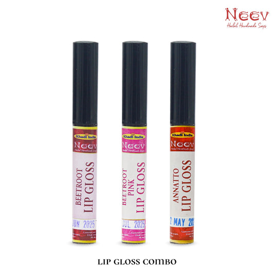 ORGANIC LIP GLOSSES COMBINED .