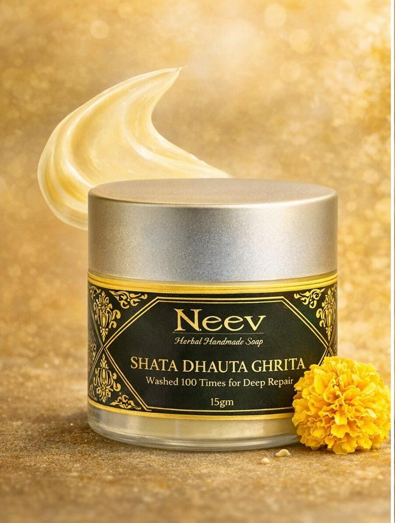 SHATA DHAUTA GHRITA KUMKUMADI CREAM – Neev Herbal Handmade Soaps