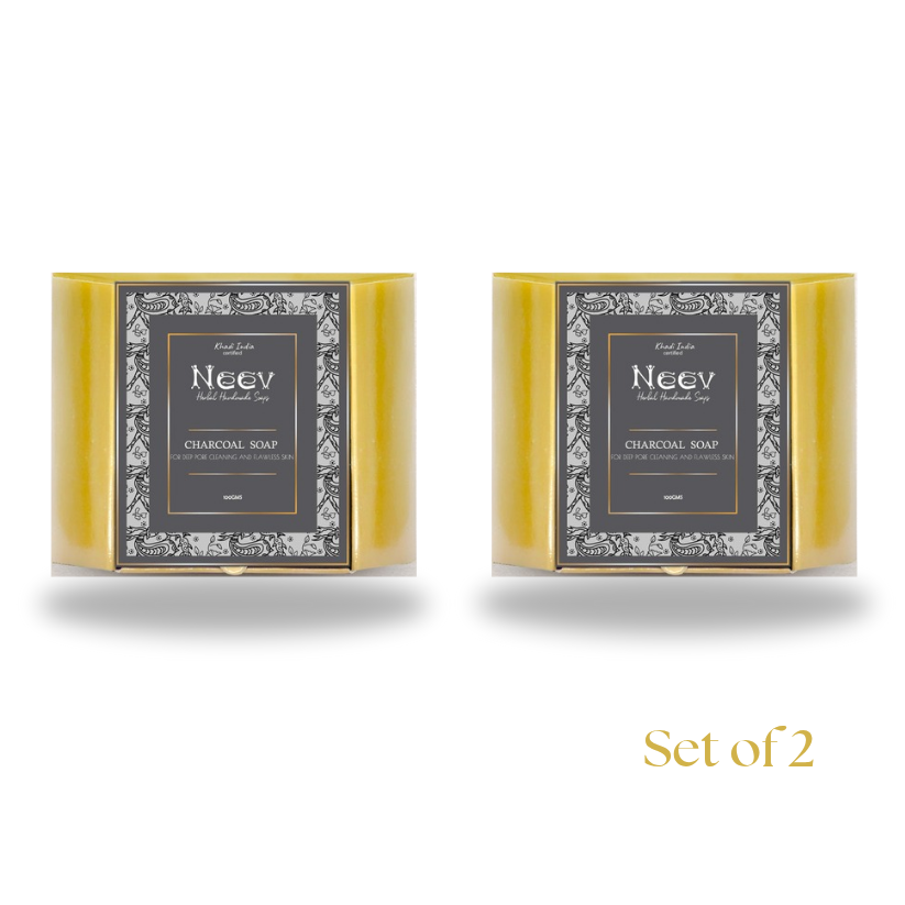 CHARCOAL SOAP SET OF 2