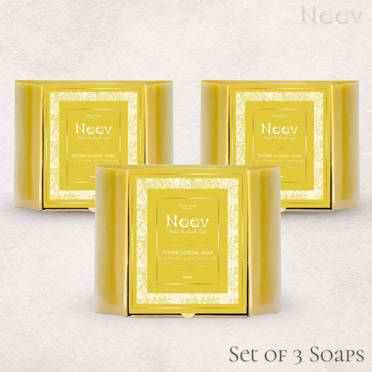 NEEV DIVINE SANDALWOOD SOAP - SET OF 3
