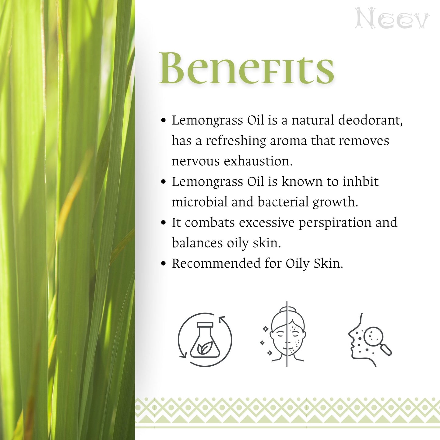 LEMONGRASS HANDMADE SOAP - FRESH, EARTHY AND LEMONY - SET OF 3