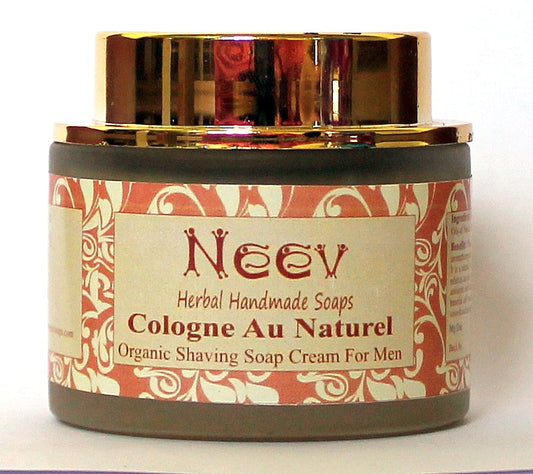 Cologne Au Naturel  Organic Shaving Soap Cream For Men