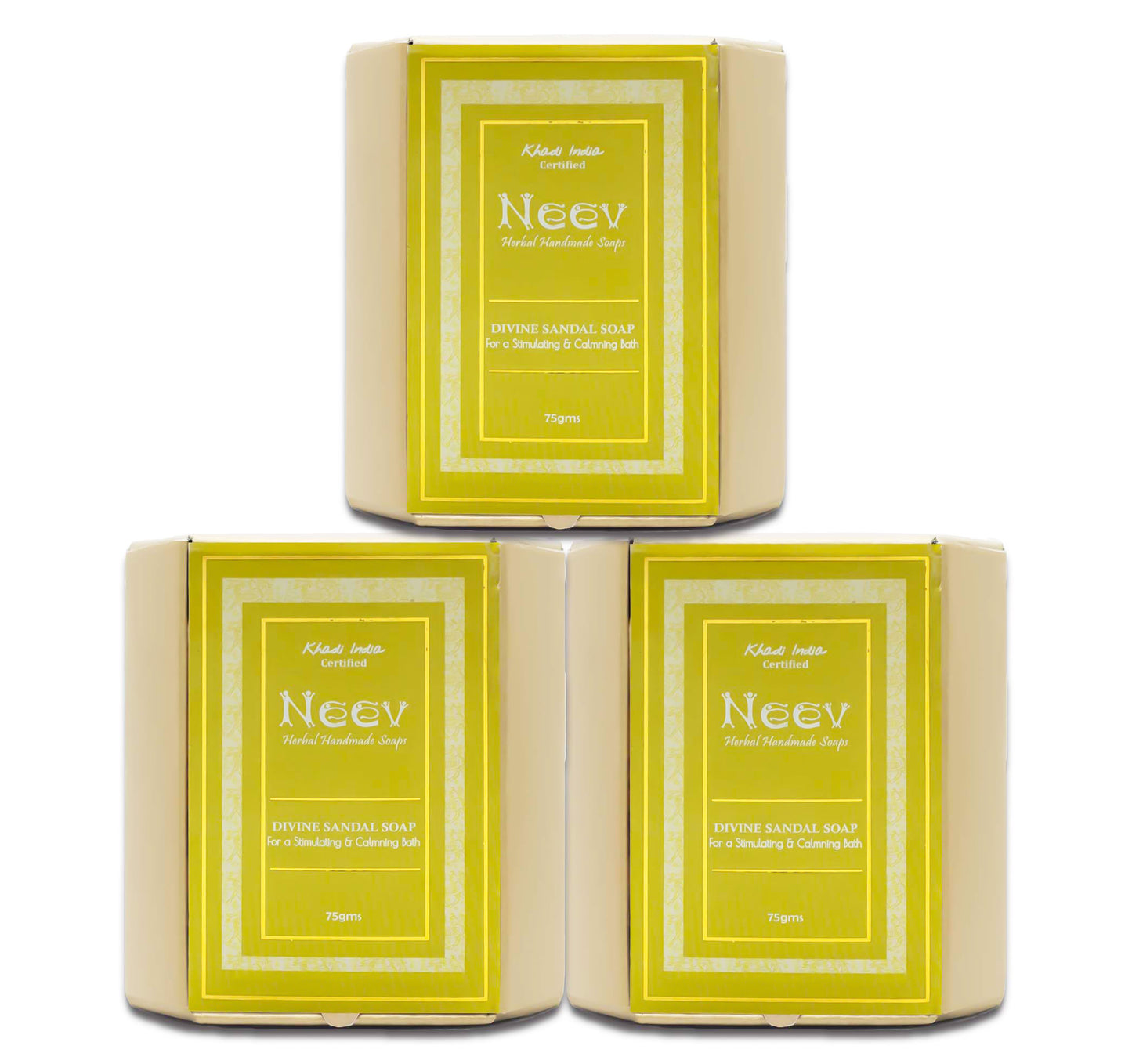 Neev Divine Sandalwood Soap - Set of 3