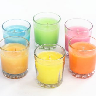 Neev Set of 6 RICHLY Scented Glass Candles in Breathtaking RANGES of Aroma