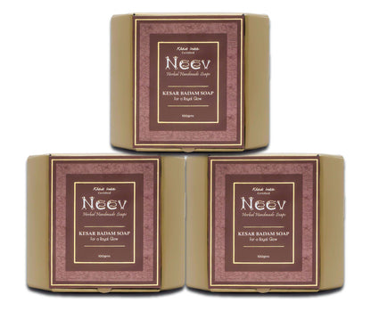 Kesar Badam Soap For A Royal Glow - Set Of 3