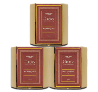 Kesar Badam Soap For A Royal Glow - Set Of 3