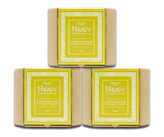 Neev Divine Sandalwood Soap - Set of 3